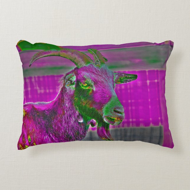 Cojín Decorativo Arte de cabra (Anverso)