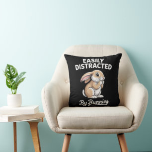 Cojín Decorativo Arte de conejito Diseño de conejo y liebre lindo p