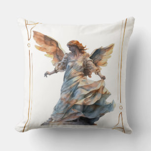 Cojín Decorativo Arte de estatua de ángel clásico