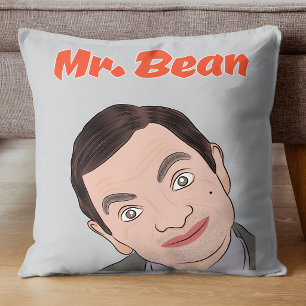 Cojín Decorativo Arte de fanático de Mr. Bean (Rowan Atkinson)