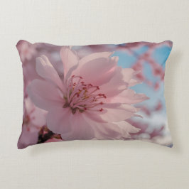 Cojín Decorativo Arte de Flor de Primavera Serena