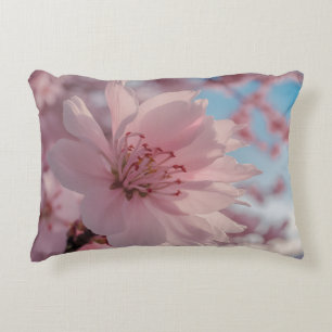 Cojín Decorativo Arte de Flor de Primavera Serena