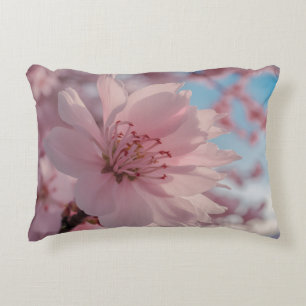 Cojín Decorativo Arte de Flor de Primavera Serena 