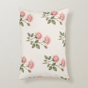 Cojín Decorativo Arte de flor de rosa, impresión de flor de nacimie