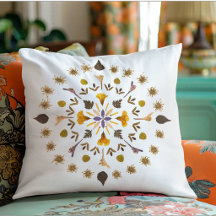Arte de Flor Prensada Mandala Botánica