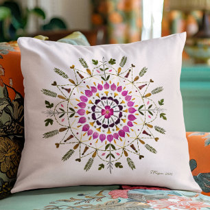 Cojín Decorativo Arte de Flor Prensada por S. Frigui de la Original