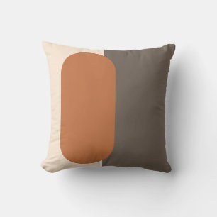 Cojín Decorativo Arte de forma de pastilla minimalista de mediados