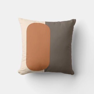 Cojín Decorativo Arte de forma de pastilla minimalista de mediados 