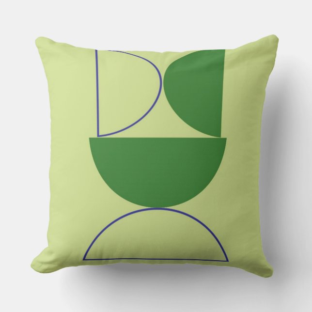 Cojín Decorativo arte de formas abstractas (Anverso)