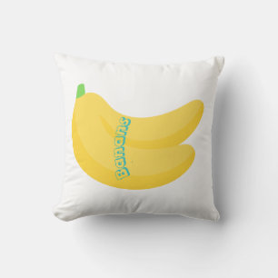 Cojín Decorativo Arte de Frutas Adorable / Estética de Comida Tropi