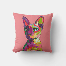 Cojín Decorativo Arte de gato