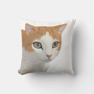 Cojín Decorativo Arte de gato ginger adorable