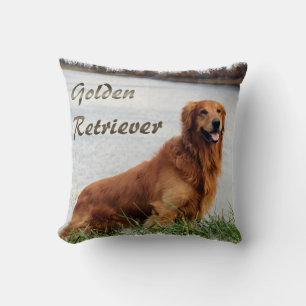 Cojín Decorativo Arte de Golden Retriever