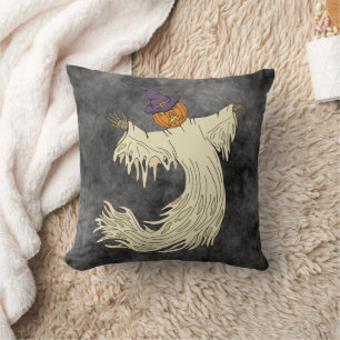 Cojín Decorativo Arte de Halloween del Fantasma con Cabeza de Calab