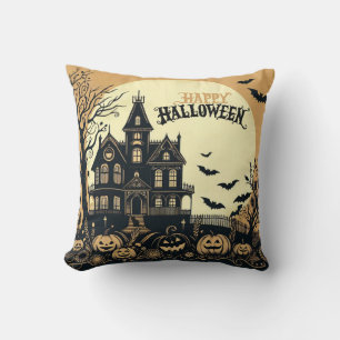Cojín Decorativo Arte de Halloween feliz