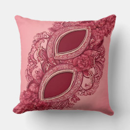 Cojín Decorativo Arte de IA de Red Ovals