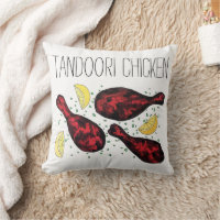 Arte de Ilustracion de comida de pollo de Tandoori
