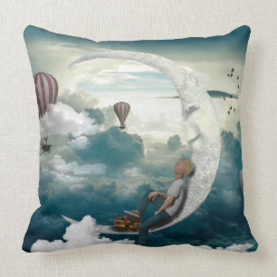 Cojín Decorativo Arte de la fantasía de los balones de aire del