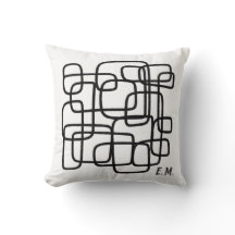 Arte de línea abstracta con nombre personalizado