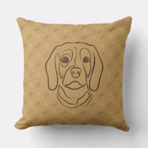 Arte de línea de Beagle, elegancia con actitud