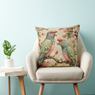 Cojín Decorativo Arte de loro vintage