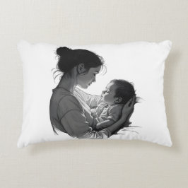 Cojín Decorativo Arte de madre e hijo