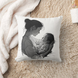Cojín Decorativo Arte de madre e hijo