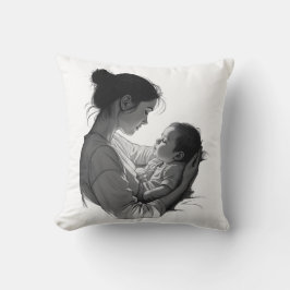 Cojín Decorativo Arte de madre e hijo