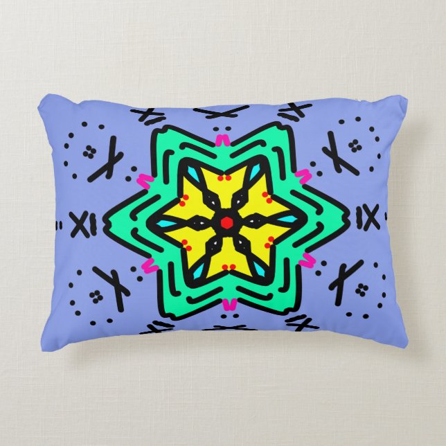 Cojín Decorativo Arte de Mandala Romano (Anverso)