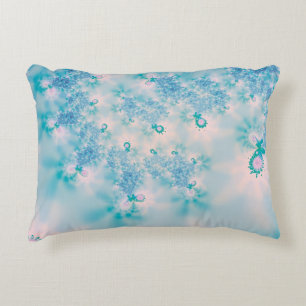 Cojín Decorativo Arte de mariposa de meditación azul tranquila