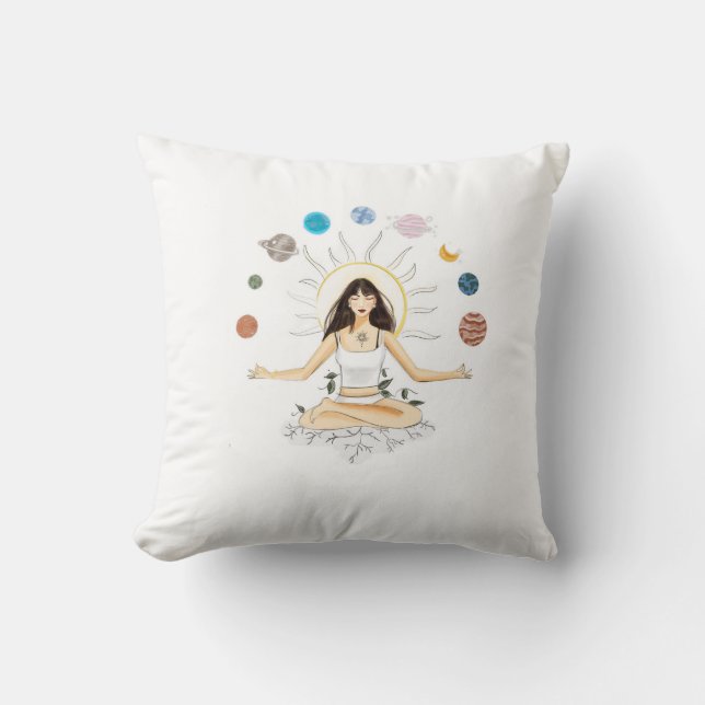 Cojín Decorativo arte de meditación (Anverso)