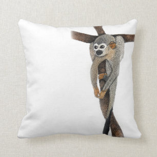 Cojín Decorativo arte de mono de araña
