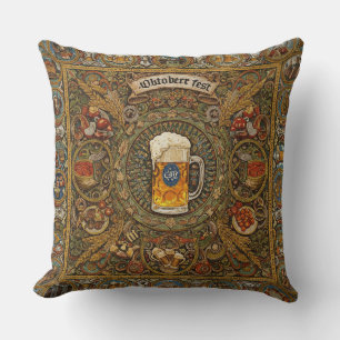 Cojín Decorativo Arte de mosaico de baldosas de Oktoberfest