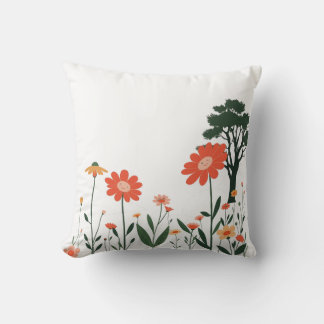 Cojín Decorativo Arte de Naturaleza Vibrante para Hogar y Regalos |