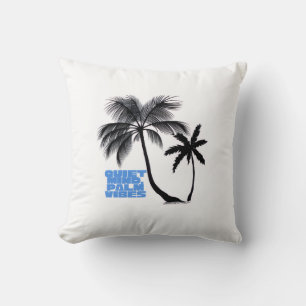 Cojín Decorativo Arte de pared de dos palmeras   Minimalista tropic