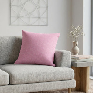 Cojín Decorativo Arte de patrón de círculos interconectados rosa en