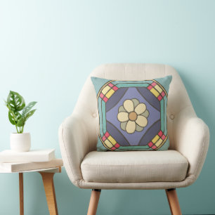 Cojín Decorativo Arte de patrones coreanos tradicionales