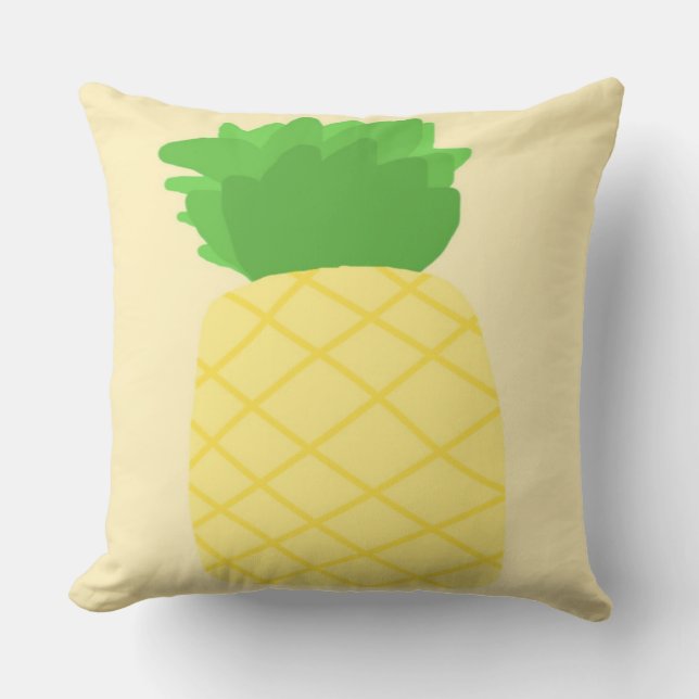 Cojín Decorativo arte de pintar piña (Anverso)