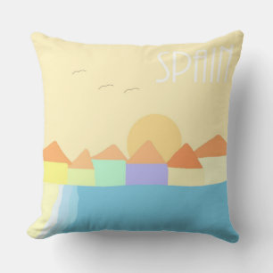 Cojín Decorativo arte de pintura de paisajes de españa