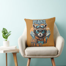 Arte de Raccoon de montaña reflexivo