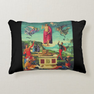 Cojín Decorativo Arte de Rafael Resurrección de Jesucristo