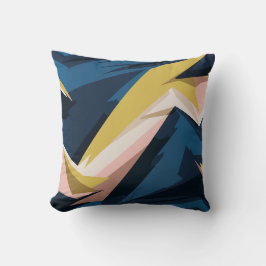 Cojín Decorativo Arte de resumen geométrico dinámico
