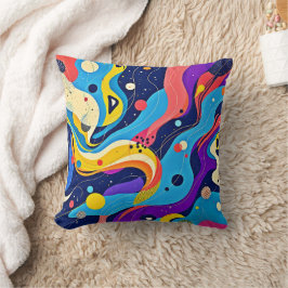 Cojín Decorativo Arte de ritmo cósmico