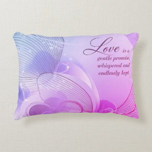 Cojín Decorativo Arte de Romance Corazón Dorado Elegante