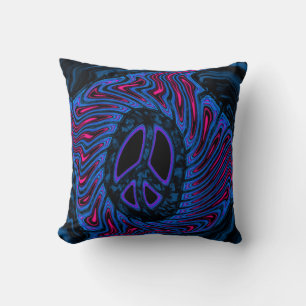 Cojín Decorativo Arte de signos de paz
