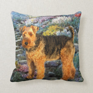 Cojín Decorativo Arte de Terrier galés