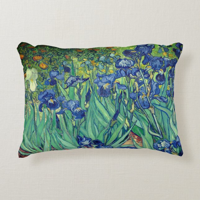 Cojín Decorativo Arte de Van Gogh Iris (Anverso)