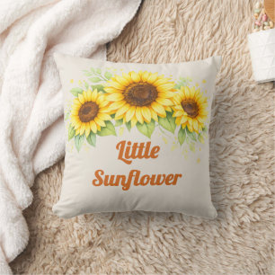 Cojín Decorativo Arte de Vivero de Girasol Pequeño