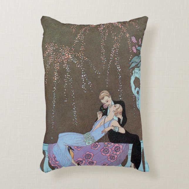 Cojín Decorativo Arte Deco Antiguo Fuegos Artificiales Le Feu, Geor (Frente (Vertical))