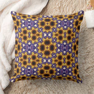 Cojín Decorativo Arte Deco geométrico de mandala india patrón conti